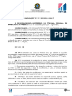 Recomendacao TRT.17. SECOR.N.º 02 - 2017 - Procedimentos para Restituicao de Receitas Arrecadadas Por Meio de GRU