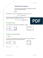 Distribuições Contínuas: Correcção de Continuidade