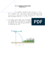 ESC 18 - Dynamics of Rigid Bodies Seat Work No. 2