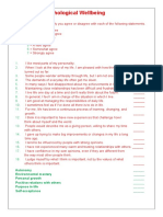 Scales of Psychological Wellbeing