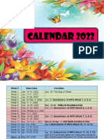 Calendar 2022