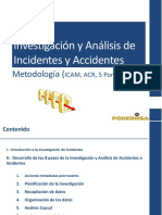 Investigación y Análisis de Incidentes y Accidentes: Metodología (