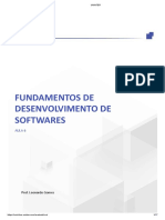 Fundamentos de Desenvolvimento de Softwares: Aula 6