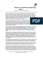 El Proceso de Analisis Causa Raiz en Planta Ejemplo