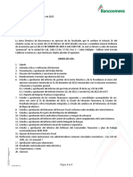 Convocatoria Asamblea General de Accionistas