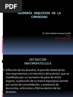 Neumonía Adquirida en La Comunidad: Dr. Mario Alberto Jimenez Carrillo