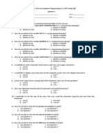 Diagnostic Test For C Q1 1