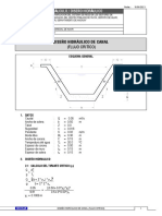 Diseño Hidráulico de Canal: (Flujo Critico)