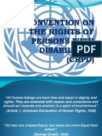 Convention On The Rights of Persons With Disabilities