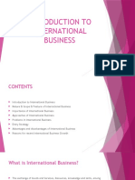 Introduction To International Business