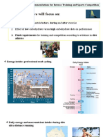 Nutritional Recommendations For Intense Training and Sports Competition