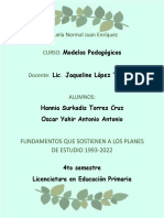 Planes y Fundamentos de Los Planes de Estudio