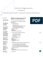 Week 6 Assessment 6: (Https://swayam - Gov.in)