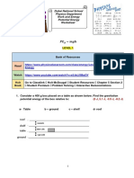 Energy: Dubai National School Physics Department Work and Energy Potential Energy Worksheet