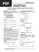 Guía Practica 01: Sucesiones Y Series: Cepreunam 2023 - Ii