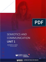 Semiotics and Communication Unit 1: Licenciatura en Ingles