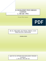 Pension Invalidez Riesgo Comun. en El Regimen RPMPD Y RAIS