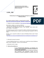 Orientações para Submissão de Projeto de Pesquisa No Sistema Da Plataforma Brasil