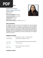 Información Personal: Perfil Profesional