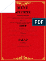 Catering Operation Management Dinner Menu1