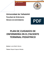 Plan de Cuidados de Enfermería en El Paciente Terminal Pediátrico