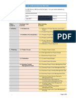 1.0 - Work Breakdown Structure