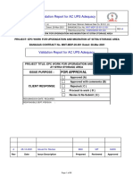 Validation Report For Ac Ups Adequacy