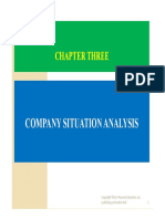 Company Situation Analysis: Chapter Three