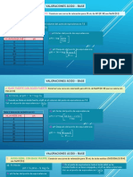 Cálculos de PH en Los 4 Casos de Valoraciones Ácido - Base