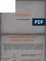 Unidad V. La Alta Edad Media