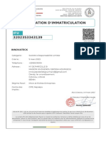 Attestation D'Immatriculation: Innovateck