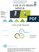 Cycle de Vie D'Un Produit: Mixeur