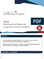 INTRO-Resolucion de Sistemas de Ecuaciones Con Dos Variables