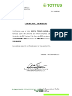 Certificado de Trabajo: Firmado Digitalmente Por: Eyzaguirre Brou Joan Patricia Fecha y Hora: 07.01.2022 18:27:50