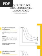 Tema 5 EQUILIBRIO DEL PRODUCTOR EN EL LARGO PLAZO