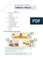 La Sagrada Familia: Ficha de Actividad - Religión