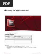 ODP Setup and Application Guide: Revision History