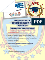 APE de Introducción Al Derecho - Primer Bimestre - Unificado - MESD