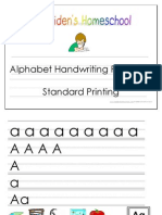 Standard Print Alphabet Handwriting Practice & Activity Book, Donnette E Davis, ST Aiden's Homeschool