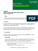 Laboratorio Práctica 2. Programación Modular Usando Funciones