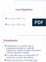 Simultaneous Equations