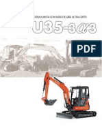 Miniexcavadora Kubota Con Radio de Giro Ultra Corto