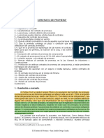 Contrato de Promesa: 1.-Regulación y Concepto