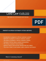 Land Law in Zambia 