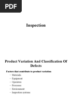 Inspection and Defect - MFT