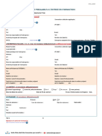 Fiche Prealable A L'Entree en Formation: À Renseigner Obligatoirement