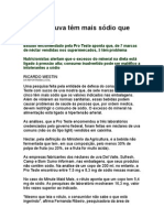 Sucos de Uva Tem Mais Sódio Do Que Indicado - Alimentos - Nutrientes - Prevenção