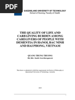 THE Quality OF Life AND Caregiving Burden Among Caregivers OF People With Dementia IN Hanoi, BAC Ninh AND HAI Phong, Vietnam