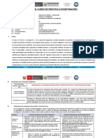 Sílabo Del Curso de Práctica E Investigación