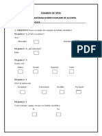 Examen de Spss Tema: NOMBRE Y APELLIDOS